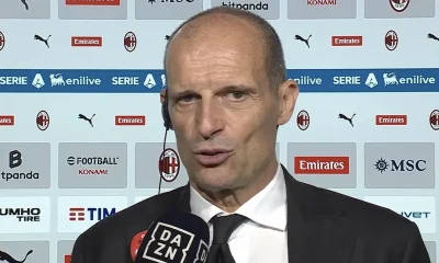 Allegri a Dazn dopo Milan-Atalanta