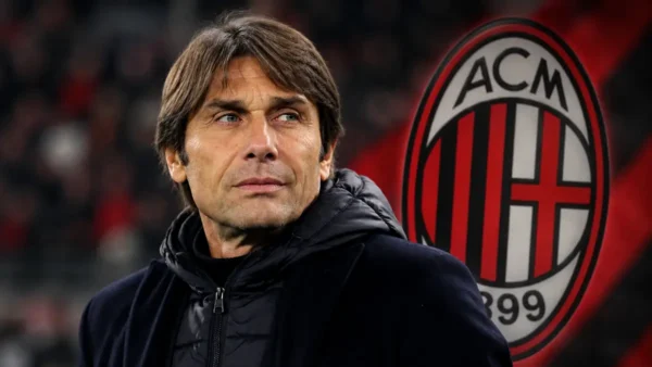 Conte con il logo del Milan