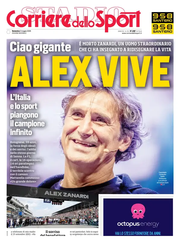 Le prime pagine dei quotidiani sportivi – 03 maggio 2026 28 corriere dello sport