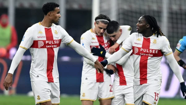 Esultanza gol Colombo Milan Genoa