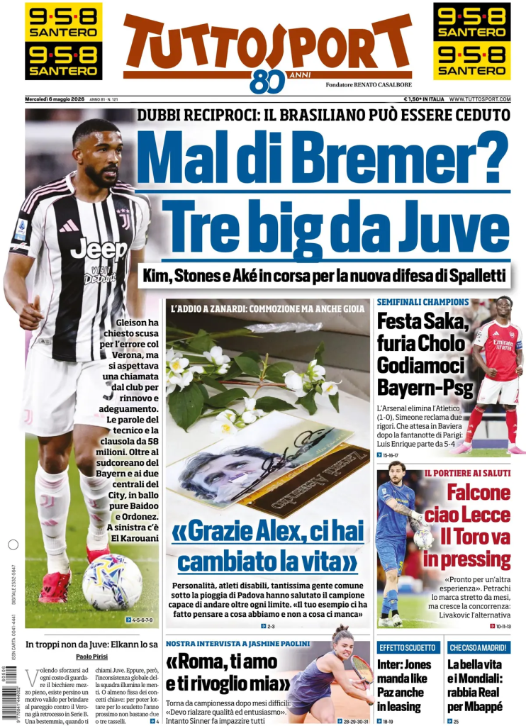 Le prime pagine dei quotidiani sportivi – 06 maggio 2026 27 image 1