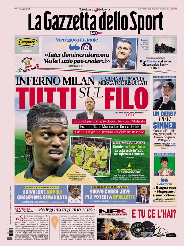 Le prime pagine dei quotidiani sportivi – 12 maggio 2026 27 image 14
