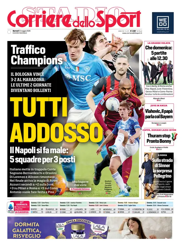 Le prime pagine dei quotidiani sportivi – 12 maggio 2026 28 image 15