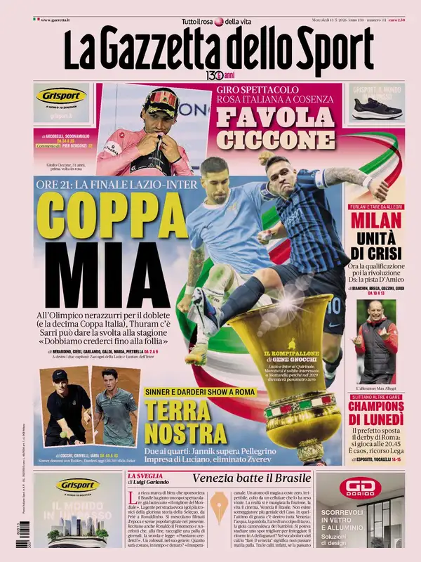 Le prime pagine dei quotidiani sportivi – 13 maggio 2026 27 image 17