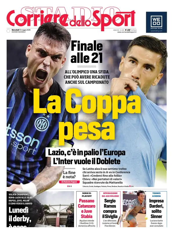 Le prime pagine dei quotidiani sportivi – 13 maggio 2026 28 image 18