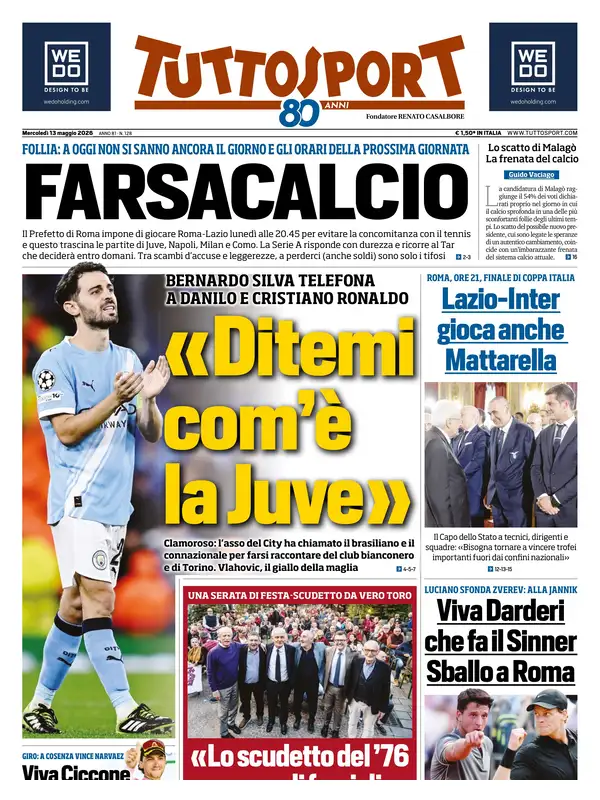 Le prime pagine dei quotidiani sportivi – 13 maggio 2026 29 image 19