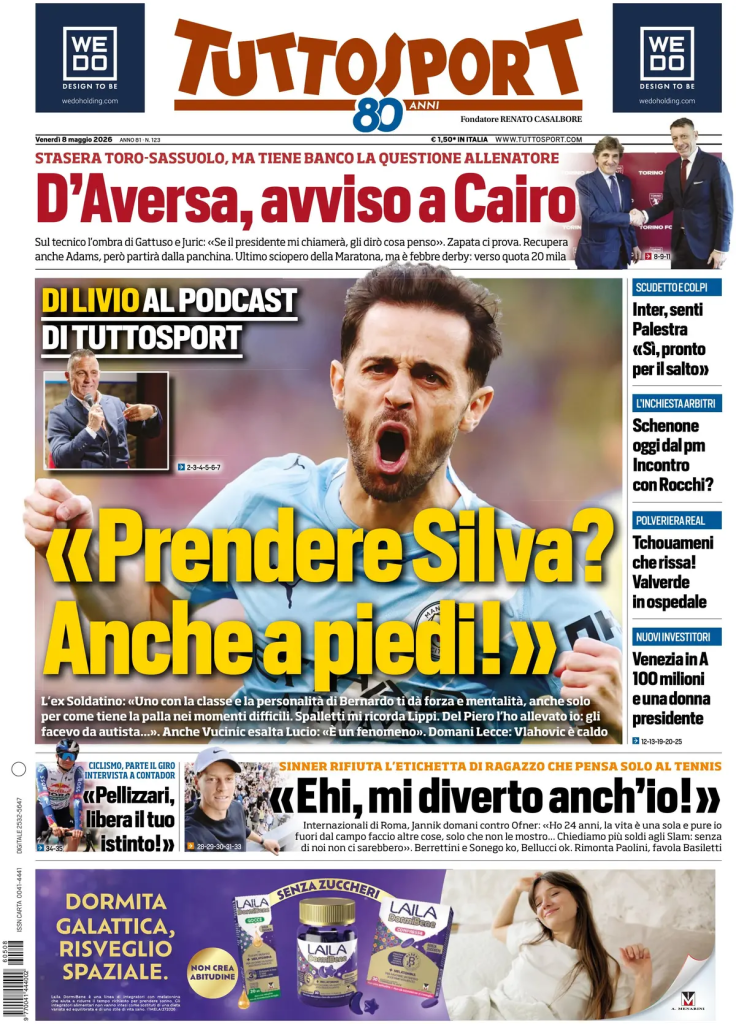 Le prime pagine dei quotidiani sportivi – 08 maggio 2026 29 image 9