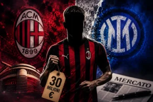Il Milan rompe gli indugi, scippo all’Inter: nuovo bomber da 30 milioni