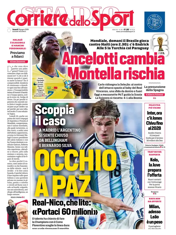 Le prime pagine dei quotidiani sportivi – 19 giugno 2026 3 image 18