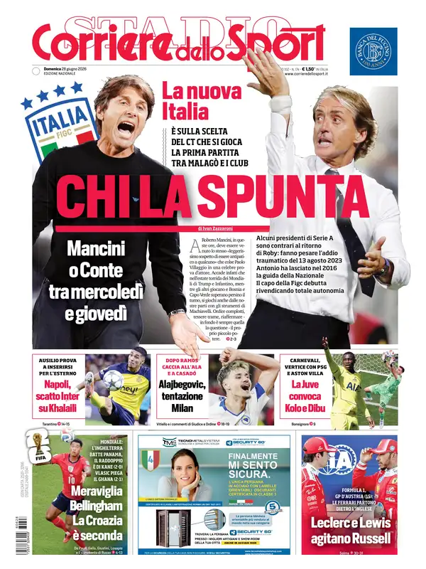 Le prime pagine dei quotidiani sportivi – 28 giugno 2026 3 image 30