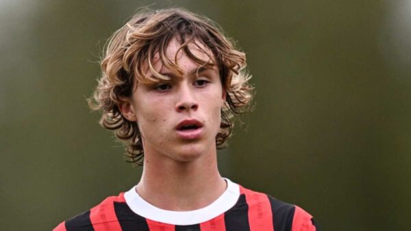 Christian Comotto, giocatore del Milan