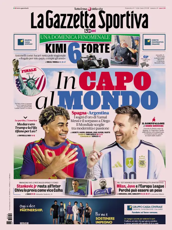 Le prime pagine dei quotidiani sportivi – 16 luglio 2026 2 image 12