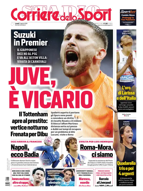 Le prime pagine dei quotidiani sportivi – 17 agosto 2026 3 image 10