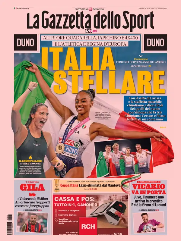 Le prime pagine dei quotidiani sportivi – 17 agosto 2026 2 image 9