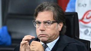 Giuntoli esalta Sarri prima di Milan Atalanta: «È uno studioso, si è sempre messo in discussione»