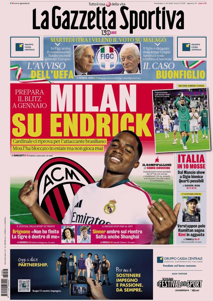 Le prime pagine dei quotidiani sportivi – 04 ottobre 2026 2 la gazzetta dello sport 032802jxu1ifq